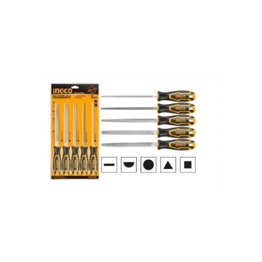 [HKTFS0508] Set de Limatones para Metal Juego 5 Piezas HKTFS0508 INGCO