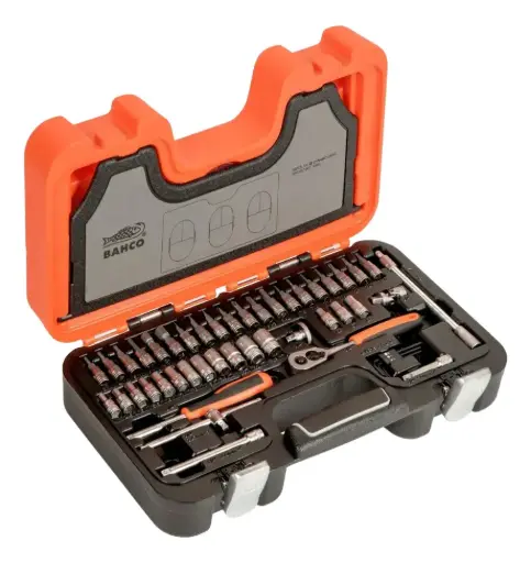 [S460] Juego de 46 Herramientas Dados y Puntas 1/4 S460 BAHCO