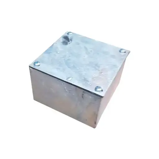[CDG150X150] Caja de derivacion galvanizada 150x150x100mm  tapa y empaquetadura 
