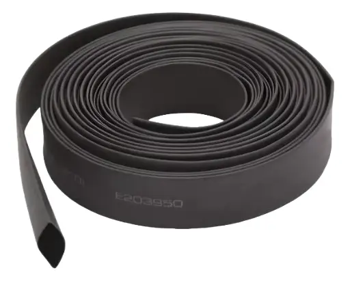 Termocontraible negro 30mm/15mm 600V 125°C rollo 5mts