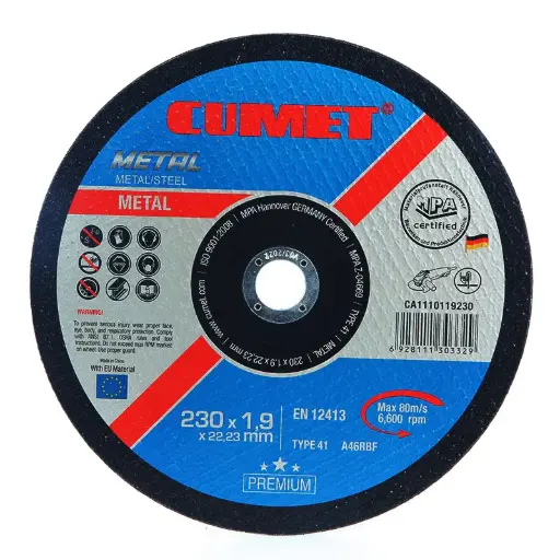 [DCM925] Disco de corte metal 9"x2.5 mm Cumet