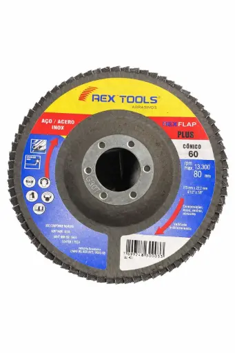 [DF-412-G60] Disco flap 4 1/2" grano 60 Rex