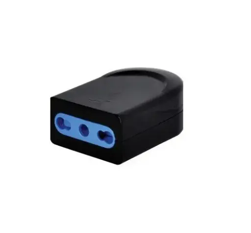 [EHV-2PTN-H] Enchufe hembra volante 250V 2P+T 10A negro HAMPER