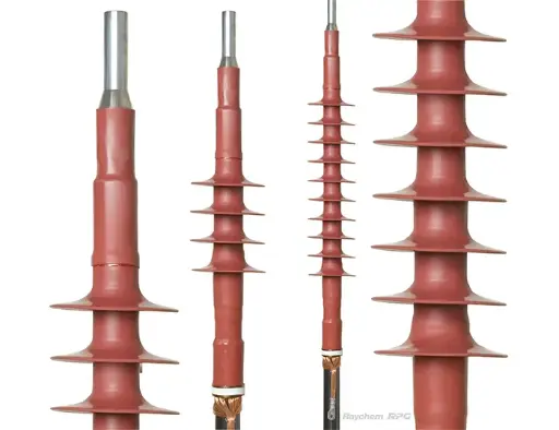 [OXSU-F-6141-3-25KV] Kit mufa terminal exterior termocontraible tripolar 25KV 350-750 MCM OXSU-F-6141-3 Raychem