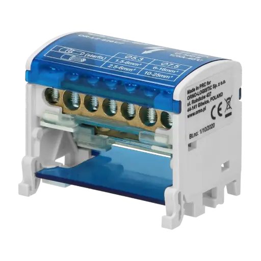 [RMB-100-7P] Repartidor Modular Bipolar 100A 7P FNX