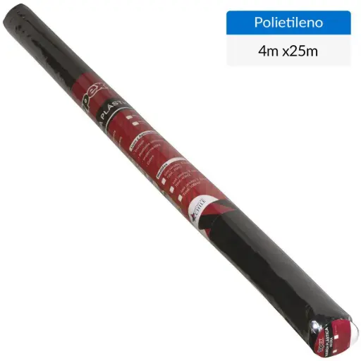 Manto de polietileno negro 4x25mts TOPEX