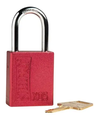Candado de seguridad Lockout X05 rojo SteelPro