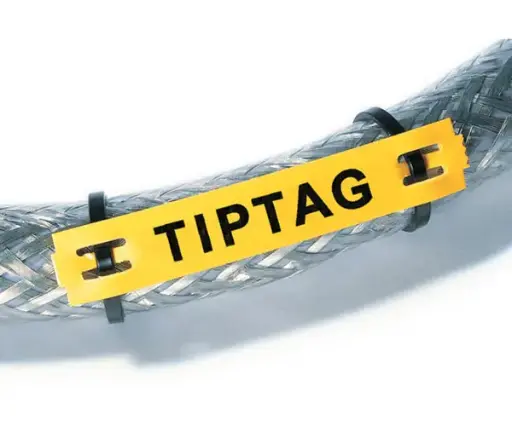 [534095110HT] Etiqueta para amarra cable fondo amarillo 11x100mm Hellermanntyton