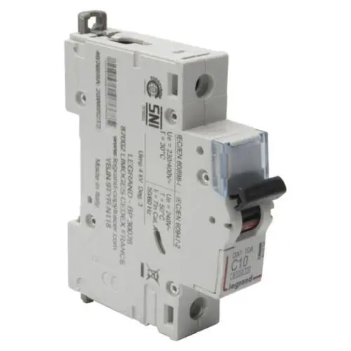 [407668] Interruptor termomagnetico DX³ 1P 10A 10kA Curva C 407668 LEGRAND