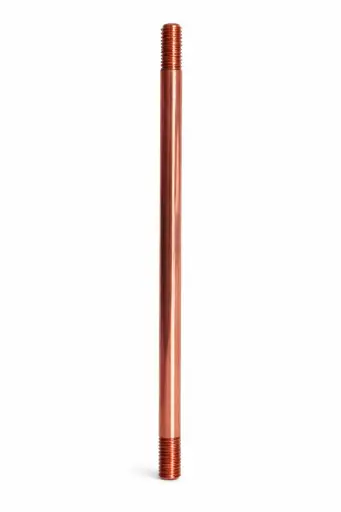 [572ER] Varilla de extension cobre macizo de 1/2"x24" p/pararrayo c/rosca macho de 1/2"-13 en ambos extremos - 572ER Thompson Lightning Protection