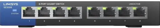 [SE3008] Switch Ethernet no administrable 8 puertos Gigabit 10/100/1000 SE3008 Linksys