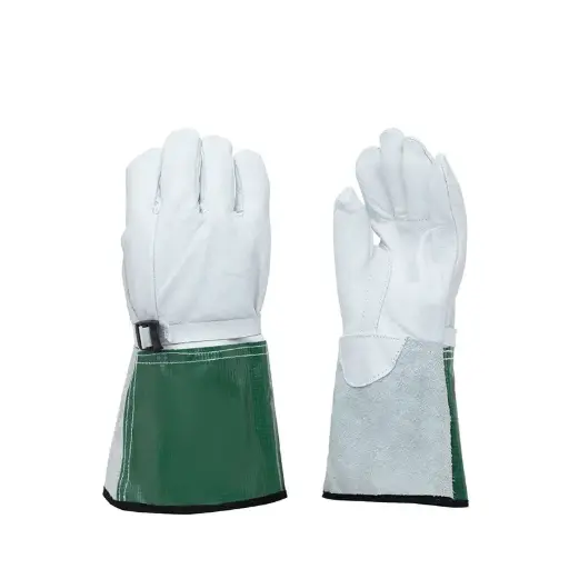 Guante protector cuero alta tension 13" 