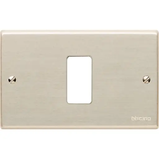 [503/1] Placa 1P color aluminio oxidal Magic 503/1 Bticino