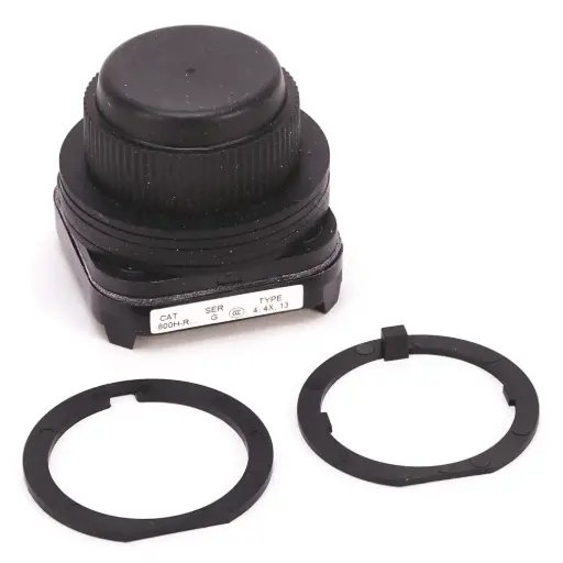 [800H-R2D2] Pulsador momentaneo cabeza enrasada negro Ø30 mm 1NC 800H-R2D2 ALLEN BRADLEY 