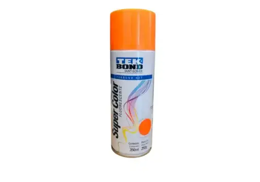 Spray pintura esmalte fluorescente naranja 350ml Tekbond 
