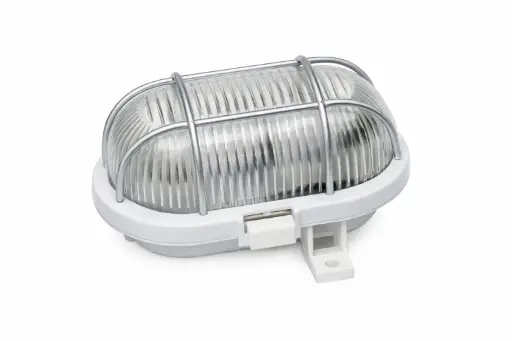[3029A] Plafón Tortuga Ovalado 60W Blanco IP44 3029A Darlux