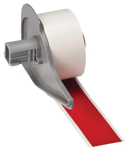 [M7C‑1000‑595‑RD] Cinta de impresora Brady para impresora M710 y BMP71 fondo Rojo 1" B-595