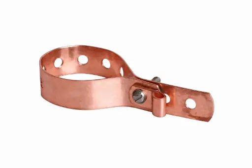 [188M] Abrazadera de cobre para cable No. 506 hasta tuberías de 2″ de diámetro exterior 188M Thompson Lightning Protection