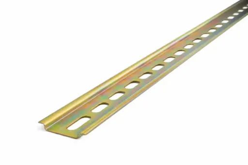 Riel DIN ranurado bicromatado 35x7.5x1000mm