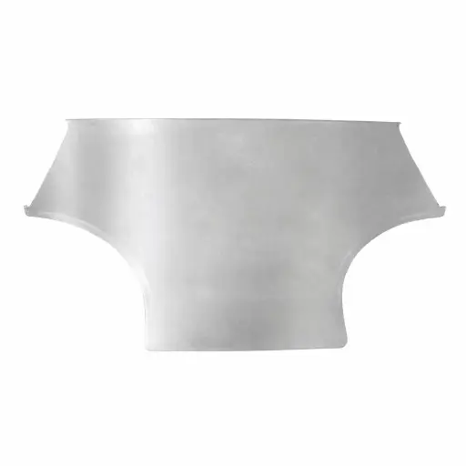 [TBPC-T-ZN-400x100x1.2] Tapa zincada P/ bandeja portaconductores lisa TEE 400x100x1.2mm C/ eclipsa y perneria