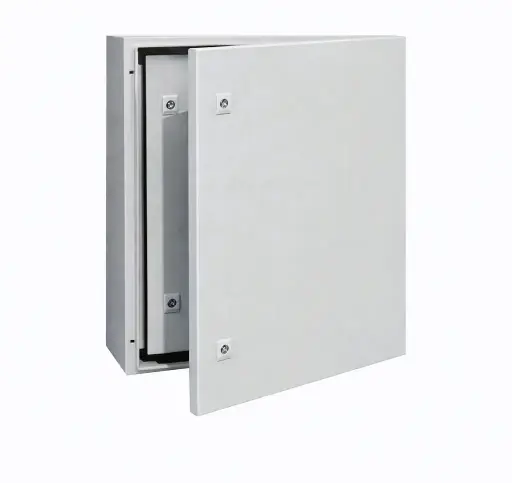 [012432034] Armario metalico con puerta interna 400x300x000mm IP66  RAL 7035 FNX 