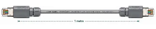 [2170666] Patch Cord UNITRONIC LAN 200 Cat.5e 200MHz 1mt 4x2xAWG24/1 (Clase D) FM45 2170126 21700540 - Lapp