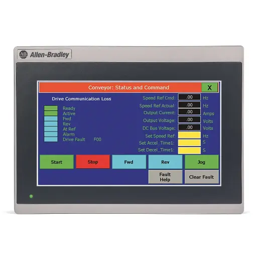 [2715P-T10CD] Terminal HMI PanelView 5510 Pantalla Tactil 10" TFT con 2 Puertos Ethernet 10/10Mbps 2 Puertos USB 2.0 tipo A y 1 Puerto USB 2.0 tipo B  2715P-T10CD ALLEN BRADLEY