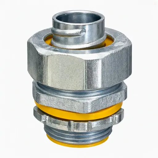 [CRCFG-R-03/4] Conector recto para Conduit flexible galvanizado C/PVC 3/4" UL reforzado