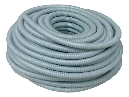 [TCFELH2] Tubo conduit flexible extruido Libre de halogenos 2" gris  