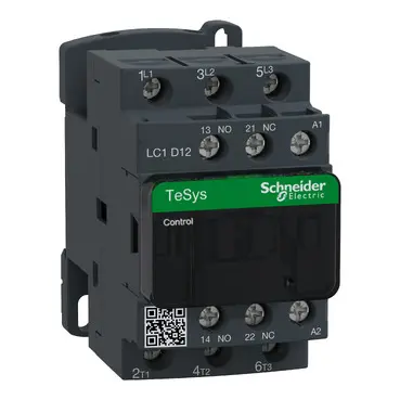 [LC1D12B7] Contactor Tesys Deca 3P 12A 690Vac Bobina 24 Vac 50/60Hz 1NA+1N LC1D12B7 Schneider Electric