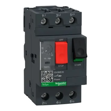 [GV2ME20] Guardamotor magnotermico Tesys GV2 3P 13-18A mando rotatorio GV2ME20 SCHNEIDER ELECTRIC