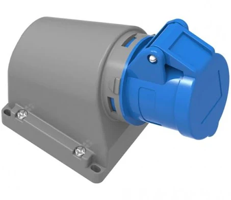 ENCHUFE INDUSTRIAL SOBREPUESTO HEMBRA L/HALOGENOS 220V 2P+T 16A IP44 - FNX